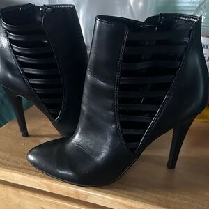 a.n.a Black Strappy Heeled Boots